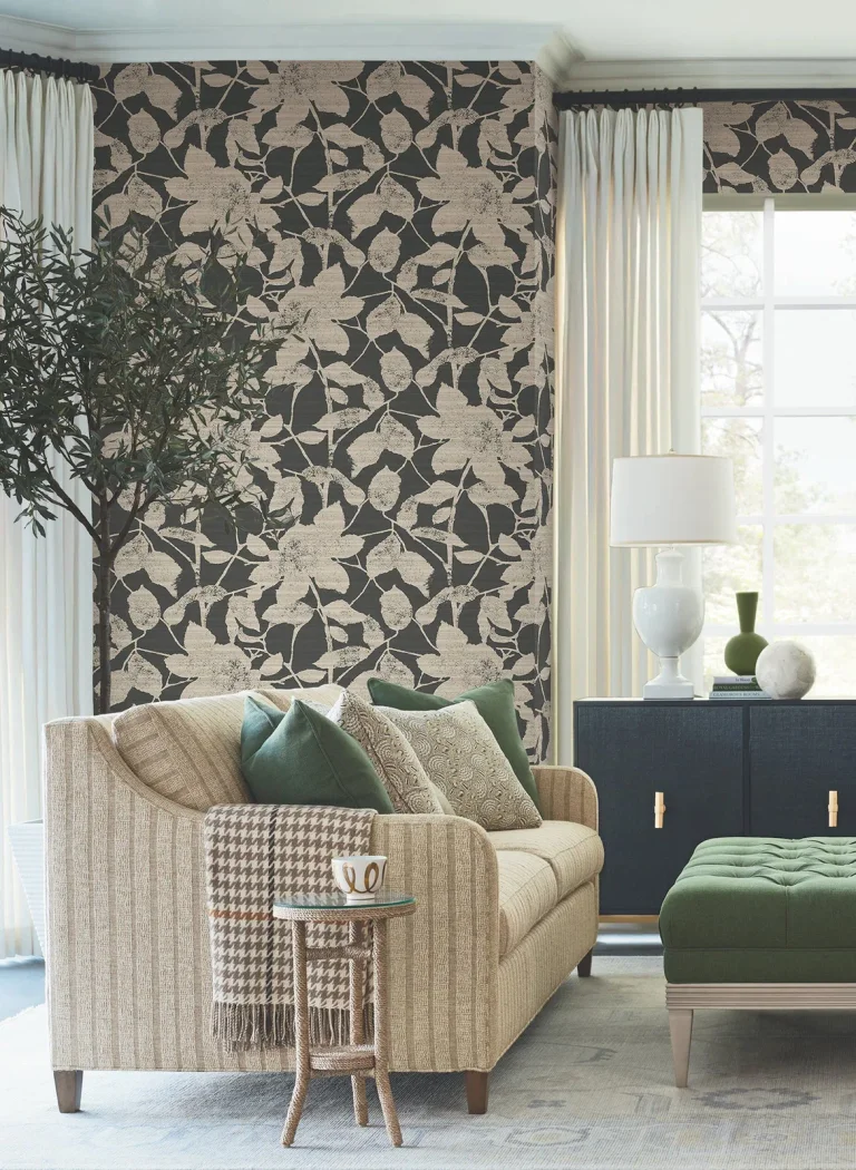 Solange Botanical Wallpaper - Black — Ảnh 3