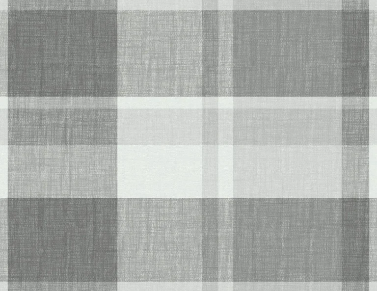 Madaket Plaid Wallpaper - Dark Grey — Ảnh 2
