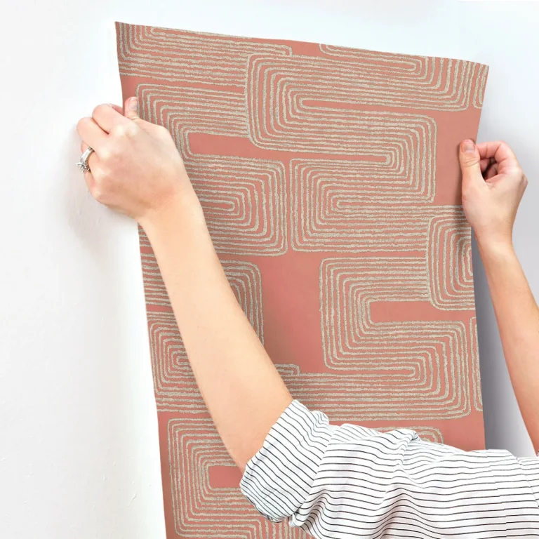 Zulu Thread Wallpaper - Coral/Glint — Ảnh 8