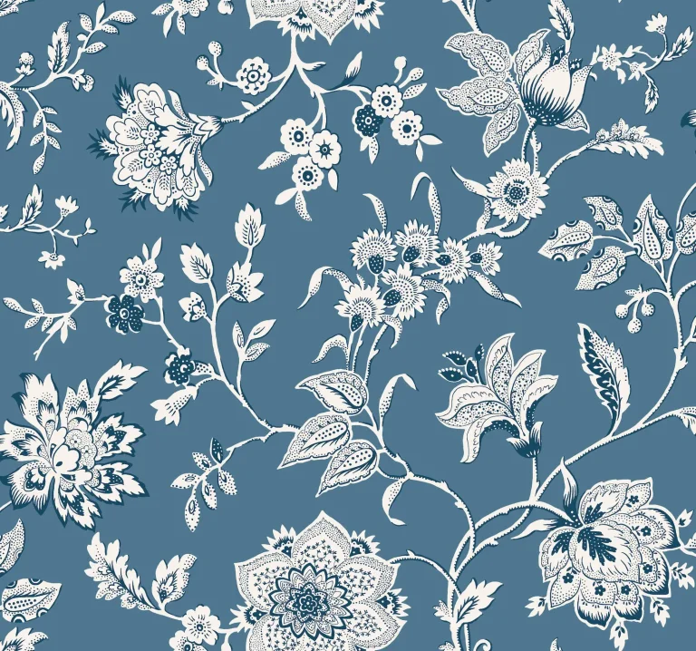 Sutton Wallpaper - Blue — Ảnh 3