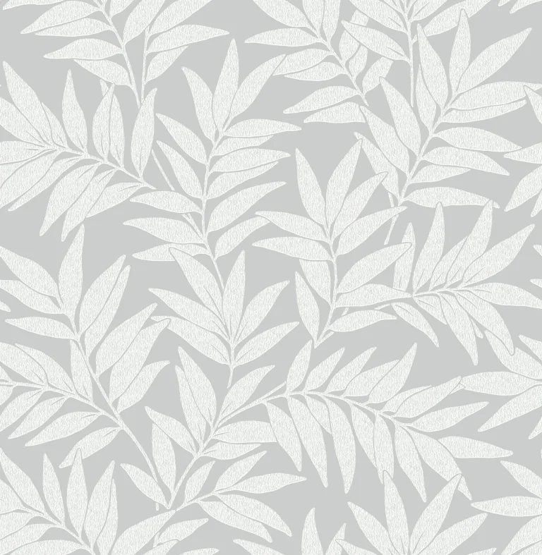 Morris Leaf Wallpaper - Light Grey — Ảnh 3