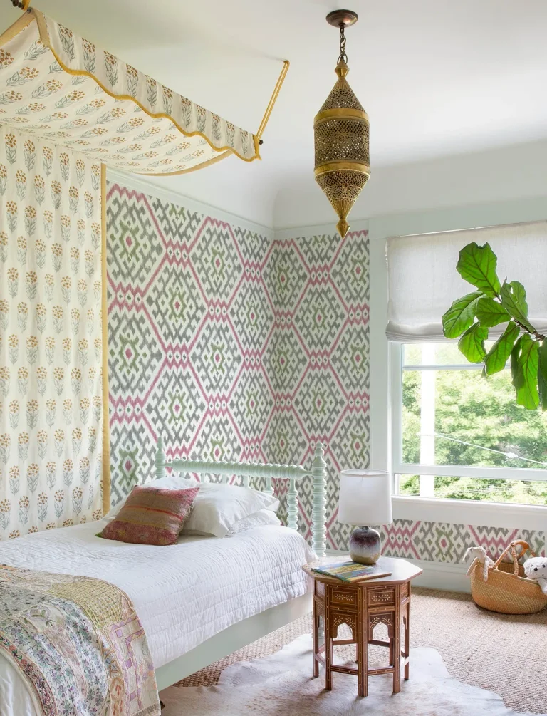 Solola Ikat Wallpaper - Fuchsia — Ảnh 2