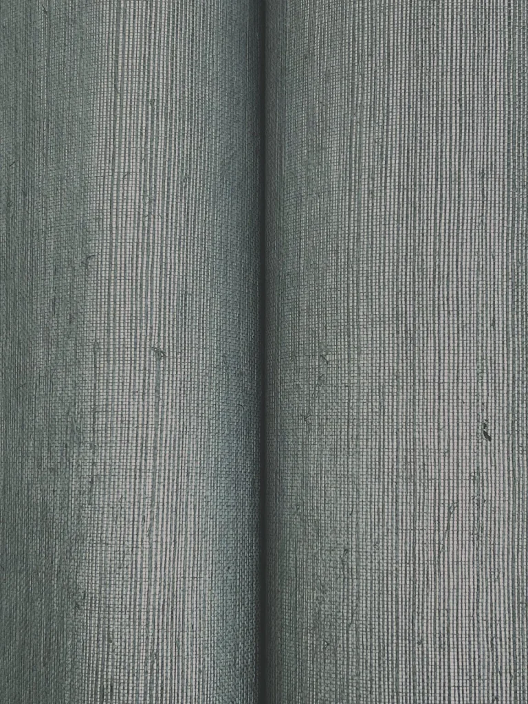 Ronald Redding Glistening Sisal Grasscloth Wallpaper - Slate — Ảnh 3