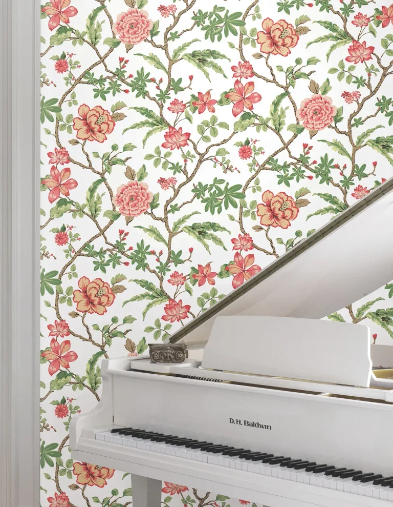 Ronald Redding Courtyard Botanical Wallpaper - Rose — Ảnh 2