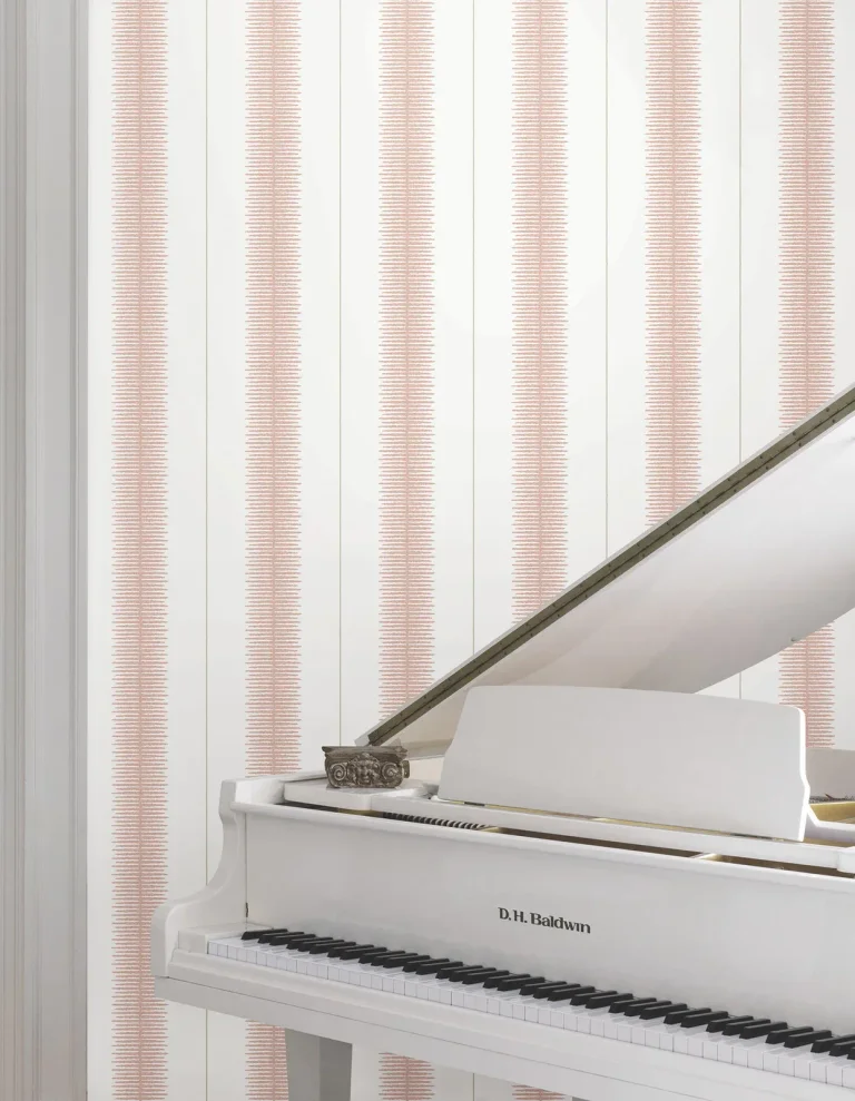 Ronald Redding Tandem Stripe Wallpaper - Brick — Ảnh 5