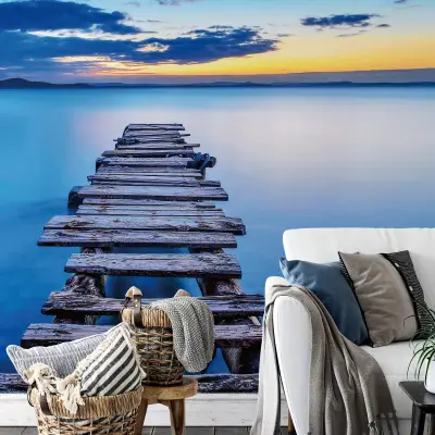 Old Pier - Wall Mural 5126 - 8 Panel - 384cm x 260cm