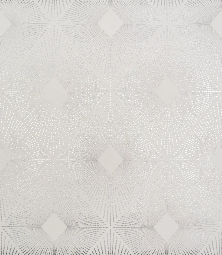 Harlowe Wallpaper - White/Silver