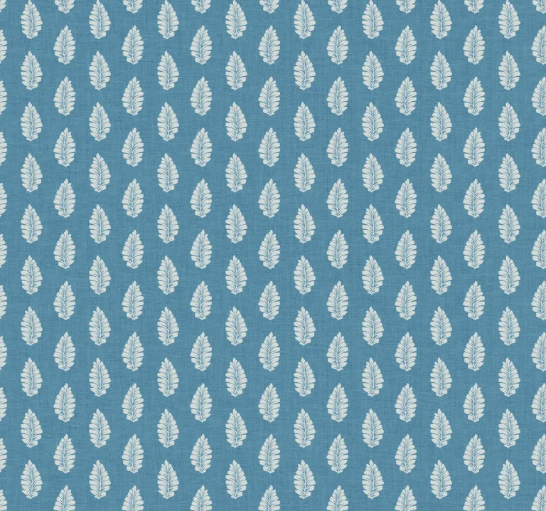 Leaf Pendant Wallpaper - Blue — Ảnh 2