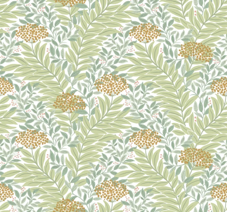 Rifle Paper Co. Highgrove Wallpaper - White — Ảnh 5