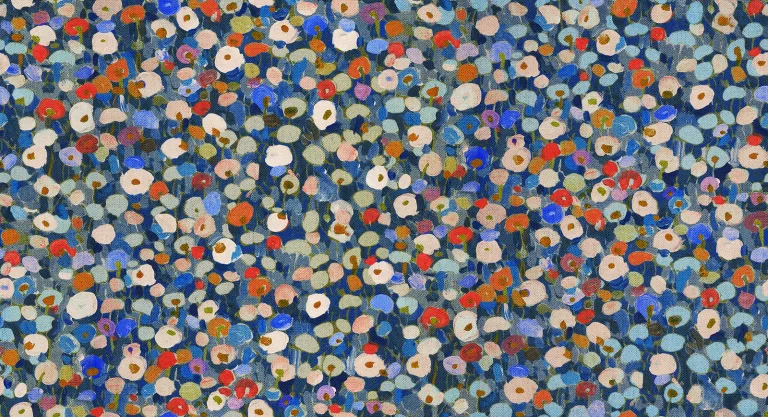 Prato Petite Floral Wallpaper - Blue — Image 4