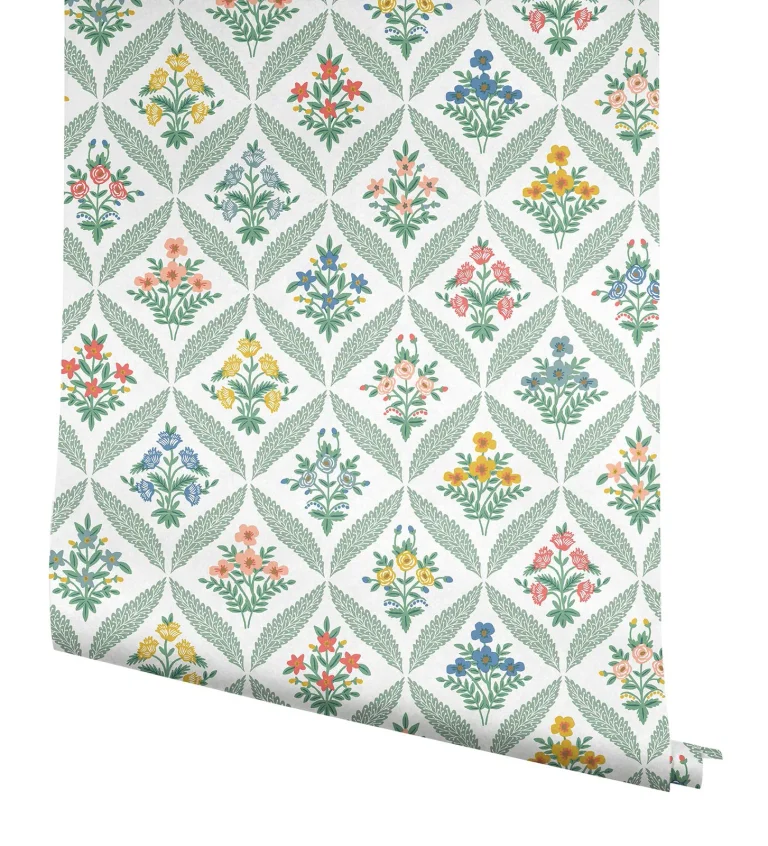 Rifle Paper Co. Estee Garden Wallpaper - Sage Multi — Image 4