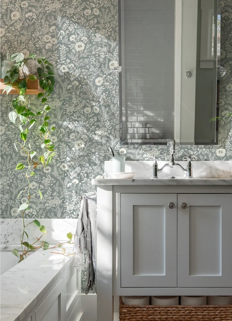 Chesapeake Agathon Floral Wallpaper - Blue — Ảnh 3
