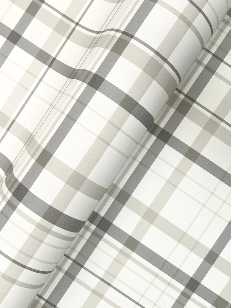 Chesapeake Burgess Plaid Wallpaper - Charcoal — Ảnh 6