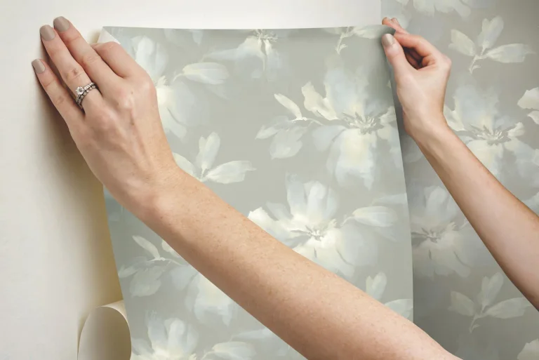 Candice Olson Midnight Blooms Peel and Stick Wallpaper - Lt. Blue/Grey — Ảnh 3