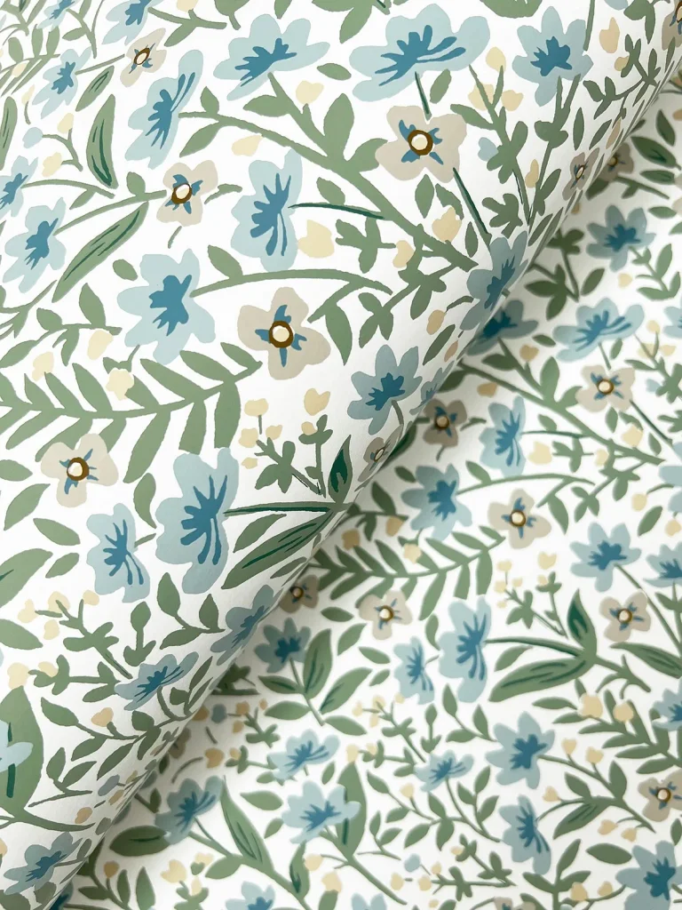 Rifle Paper Co. Sylvie Wallpaper - Blue — Ảnh 2