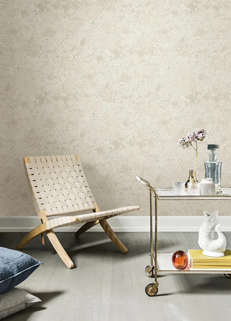 Zilarra Abstract Snakeskin Wallpaper - Pearl — Ảnh 2