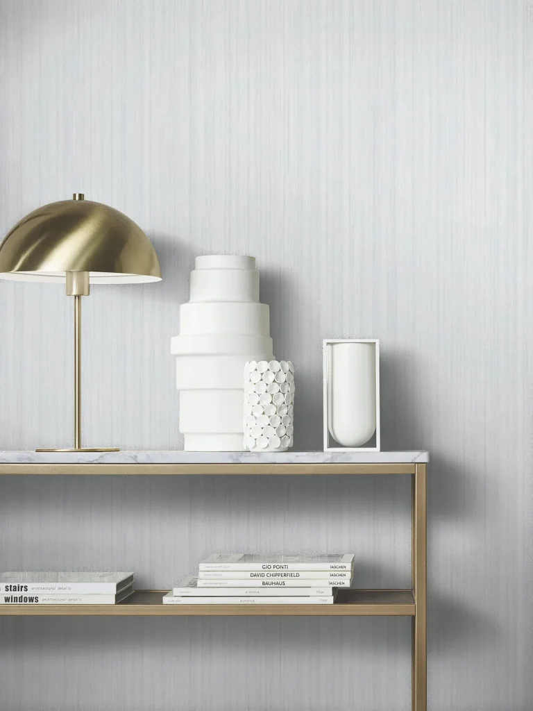 Indra Striated Wallpaper - Light Grey — Ảnh 3