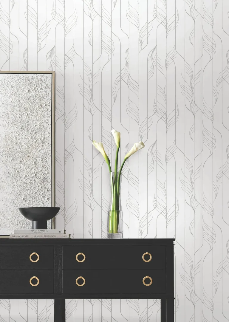 Candice Olson Elemental Thread Wallpaper - White & Silver — Ảnh 2