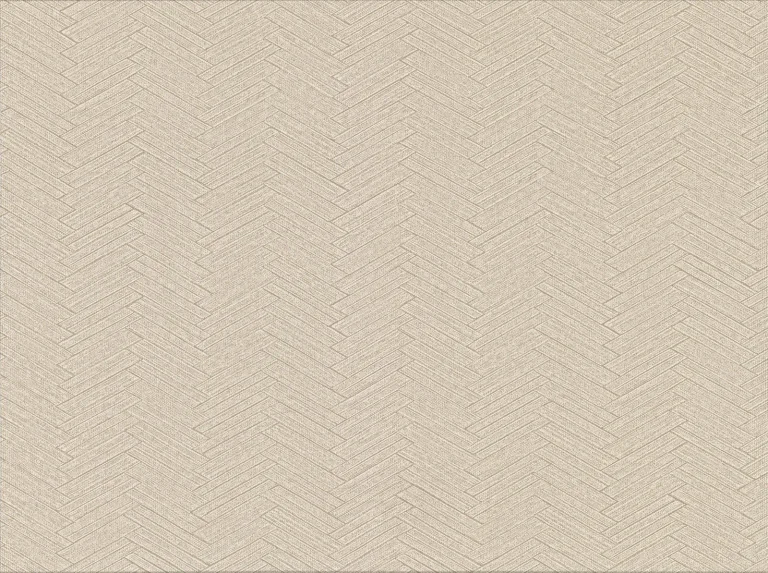 Karma Herringhone Weave Wallpaper - Beige