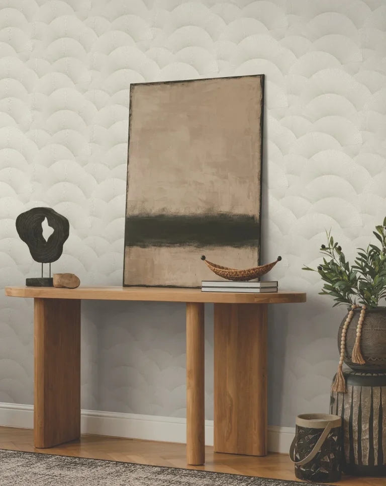 Ronald Redding Morning Shell Wallpaper - Taupe & Gold — Ảnh 6