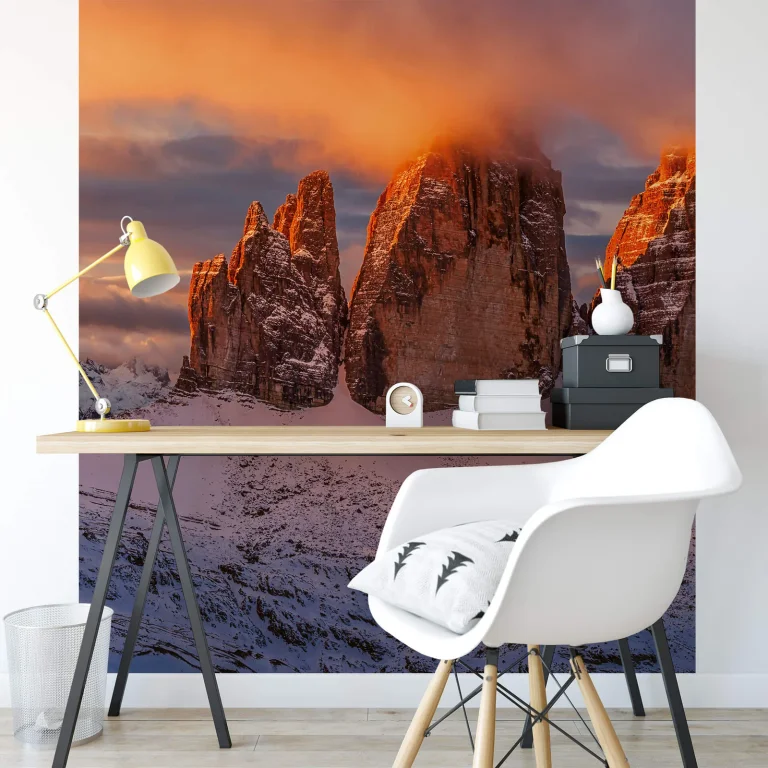 Mountain Peaks In Italy - Wall Mural 5063 - 8 Panel - 384cm x 260cm — Ảnh 2