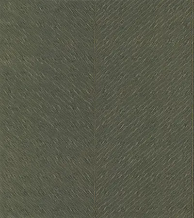 Palm Chevron Wallpaper - Green