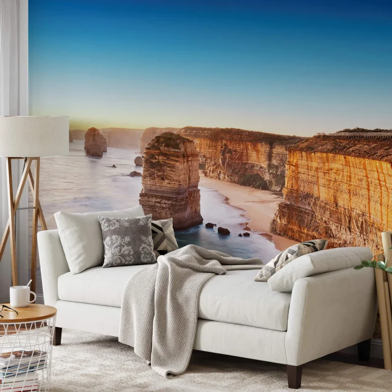 Cliff At Sunset In Australia - Wall Mural 5037 - 8 Panel - 384cm x 260cm — Ảnh 2