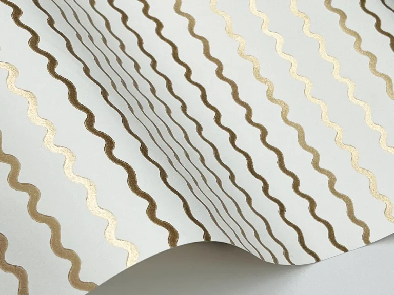 Rifle Paper Co. Rickrack Wallpaper - Gold — Ảnh 3