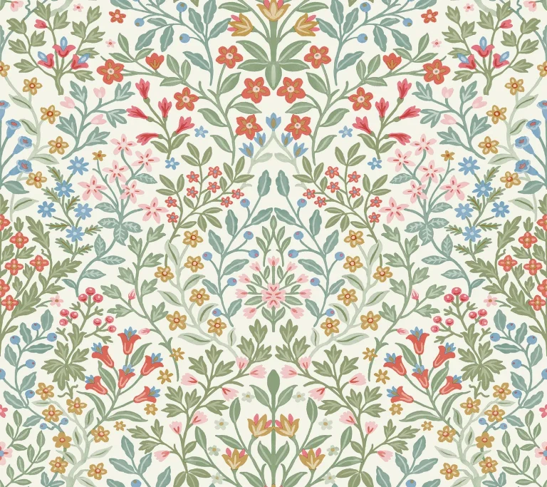 Magnolia Home Garden Terrace Wallpaper - White/Multi — Ảnh 3