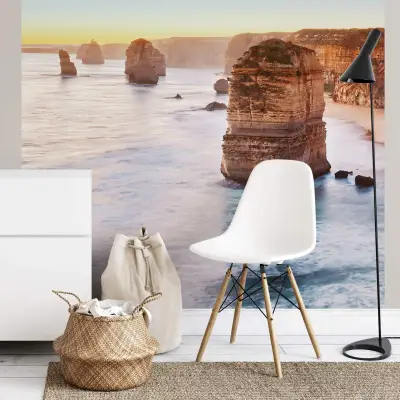 Cliff At Sunset In Australia - Wall Mural 5037 - 4 Panel - 192cm x 260cm
