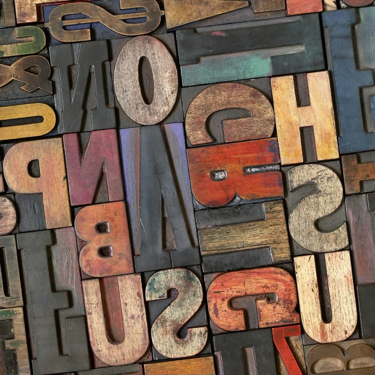 Vintage Letters - Wall Mural 5187 - 4 Panel - 192cm x 260cm — Ảnh 3