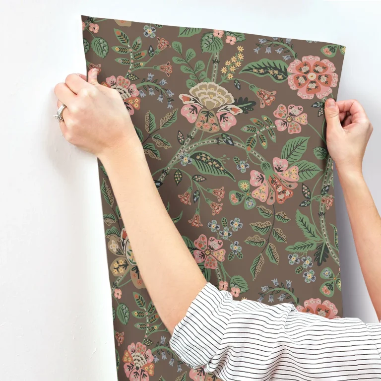 Rifle Paper Co. Gracie Wallpaper - Brown — Ảnh 6