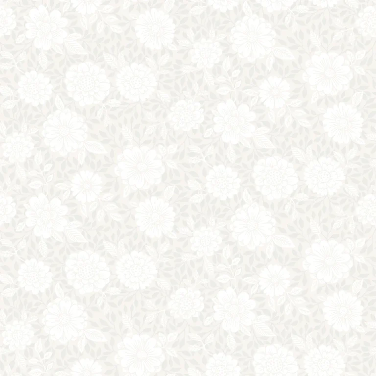Lizette Charming Floral Wallpaper - Light Grey — Ảnh 2