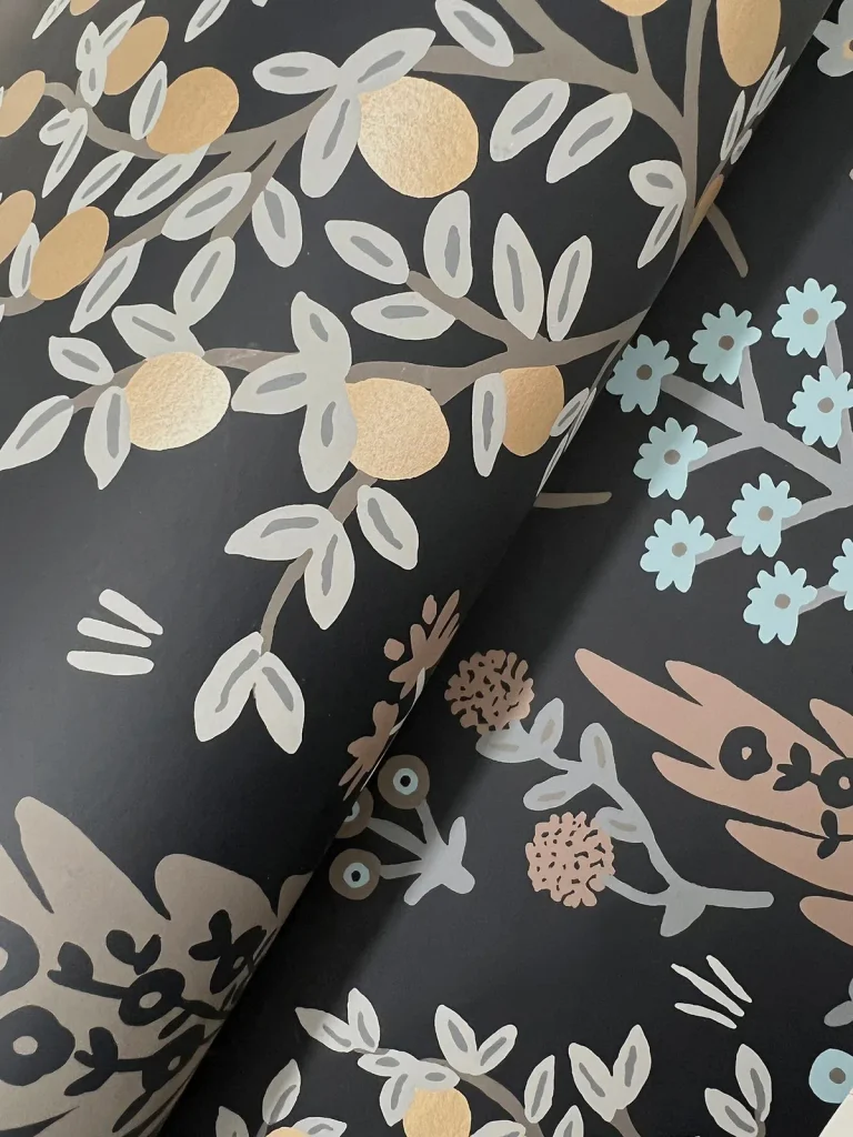 Rifle Paper Co. Fenna Wallpaper - Black — Ảnh 4