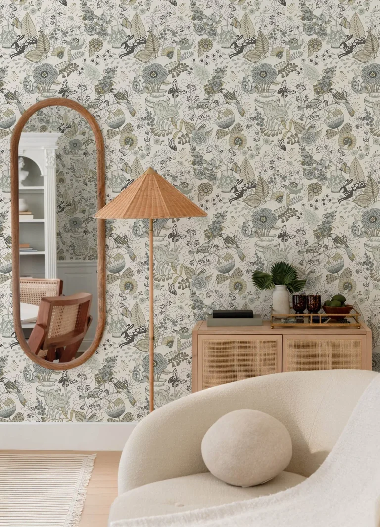 Whimsy Fauna Wallpaper - Neutral — Ảnh 6