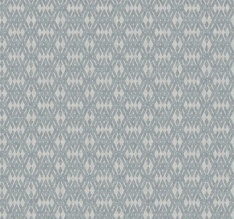 Ronald Redding Radcliffe Diamond Motif Wallpaper - Blue — Ảnh 5