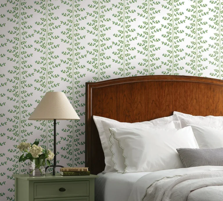 Rifle Paper Co. Climbing Vine Wallpaper - White & Blue — Ảnh 2
