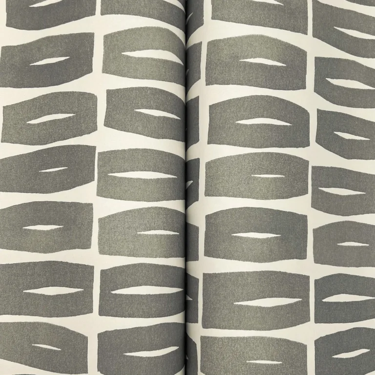 Modernist Motif Wallpaper - Carbon Black — Image 6