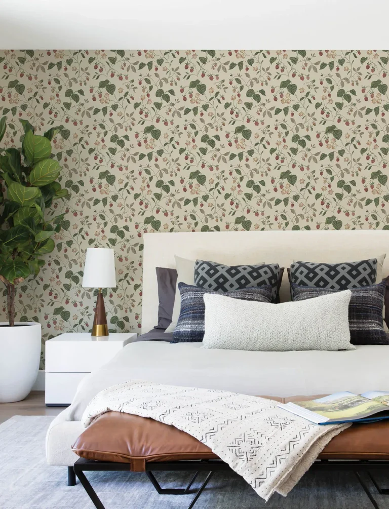 Chesapeake Mercy Berry Vines Wallpaper - Taupe — Ảnh 7
