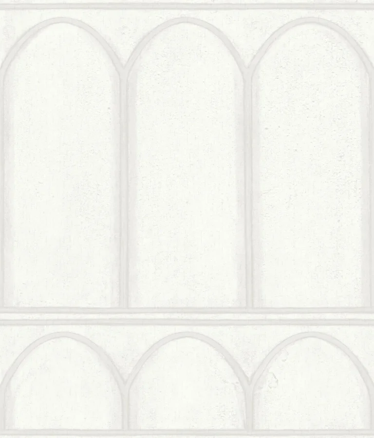Arches Wallpaper - White/Pearl