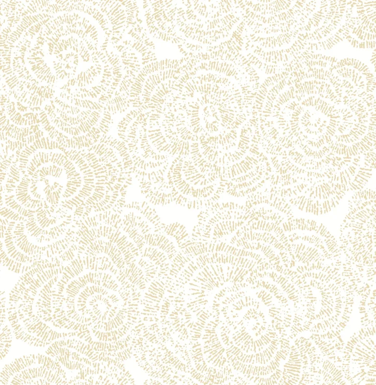 Ambroise Abstract Floral Wallpaper - Ochre — Ảnh 2