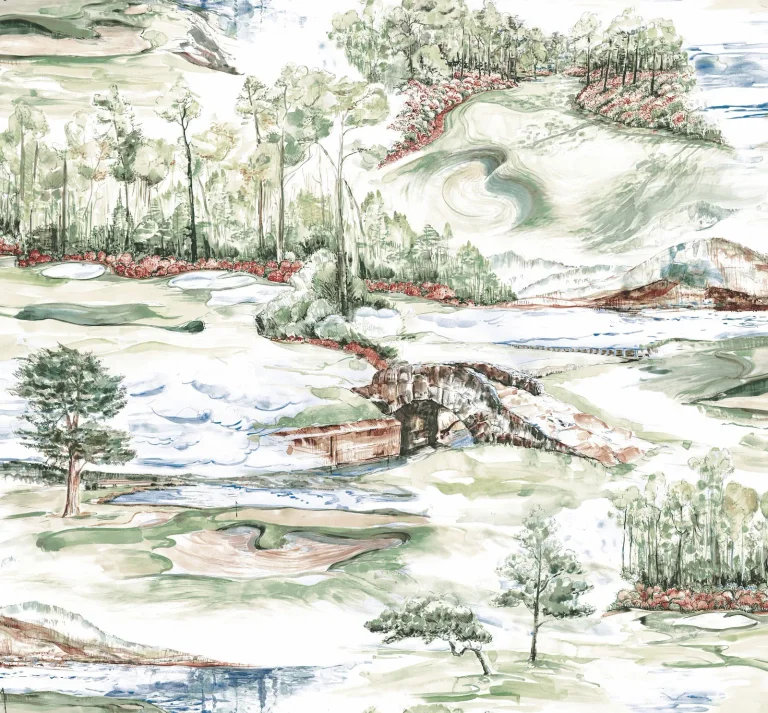 Ronald Redding Hole In One Scenic Wallpaper - Multicolor — Ảnh 3