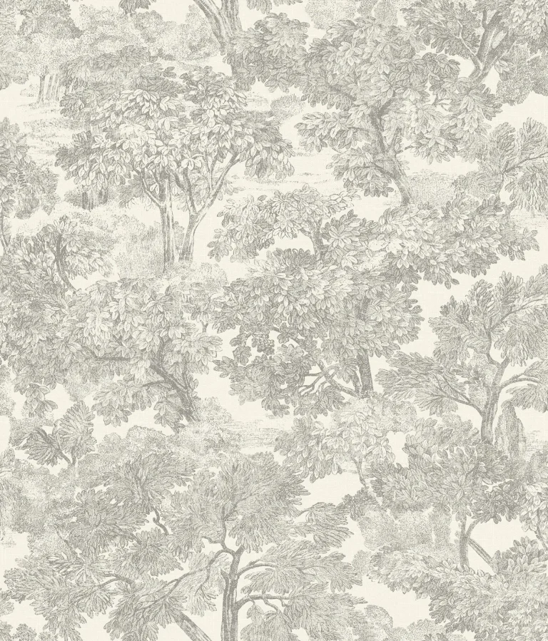 Chesapeake Spinney Toile Wallpaper - Grey — Ảnh 5