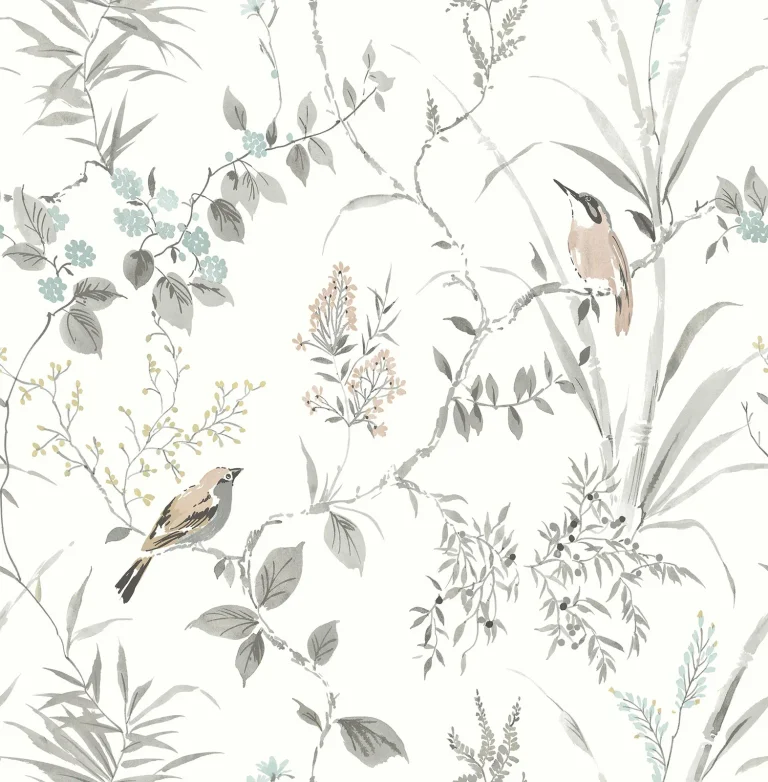 Chesapeake Imperial Garden Botanical Wallpaper - Neutral — Ảnh 2