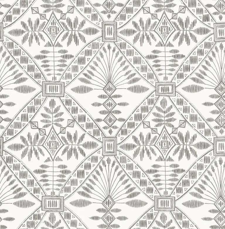 Chesapeake Emmarie Geometric Wallpaper - Black — Ảnh 4