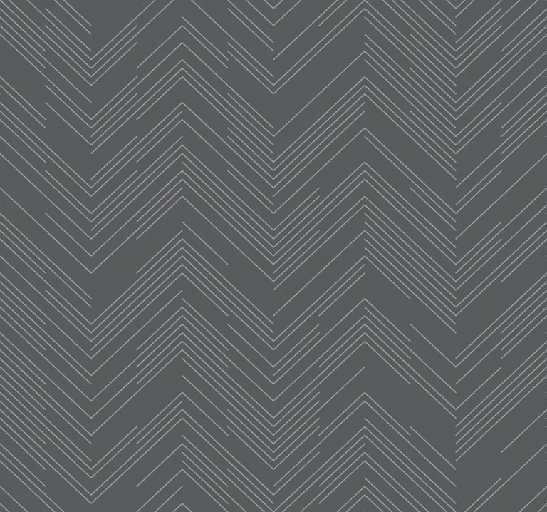 Polished Chevron Wallpaper - Charcoal/Silver — Ảnh 2