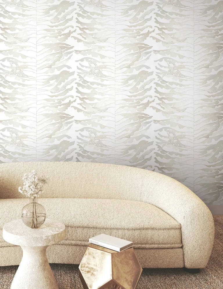 Leaf Column Wallpaper - Neutral — Ảnh 6