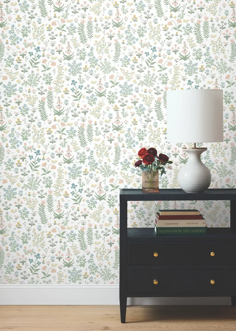 Rifle Paper Co. Menagerie Garden Peel and Stick Wallpaper - Blush Multi — Ảnh 2