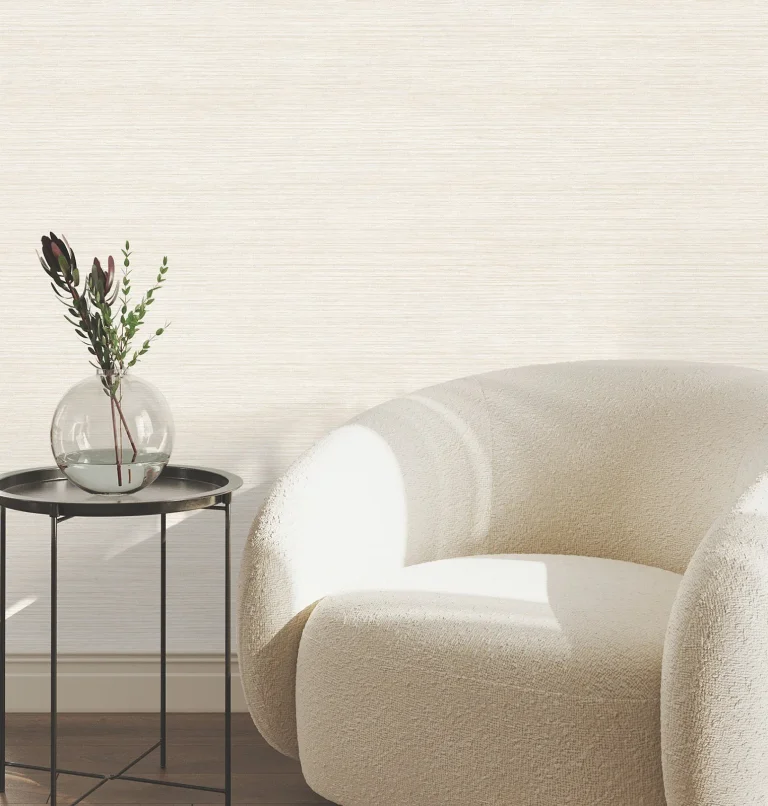 Mystic Faux Grasscloth Wallpaper - Eggshell — Ảnh 2