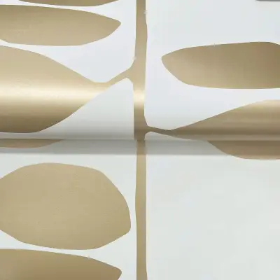 Sculpted Vines Wallpaper - Gold